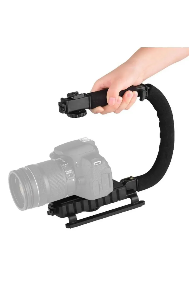 MarkaCase VH01 DSLR C Stabilizer Gimbal Foto Video Kamera Sabitleciyi Titreşim Engelleyici görsel 1