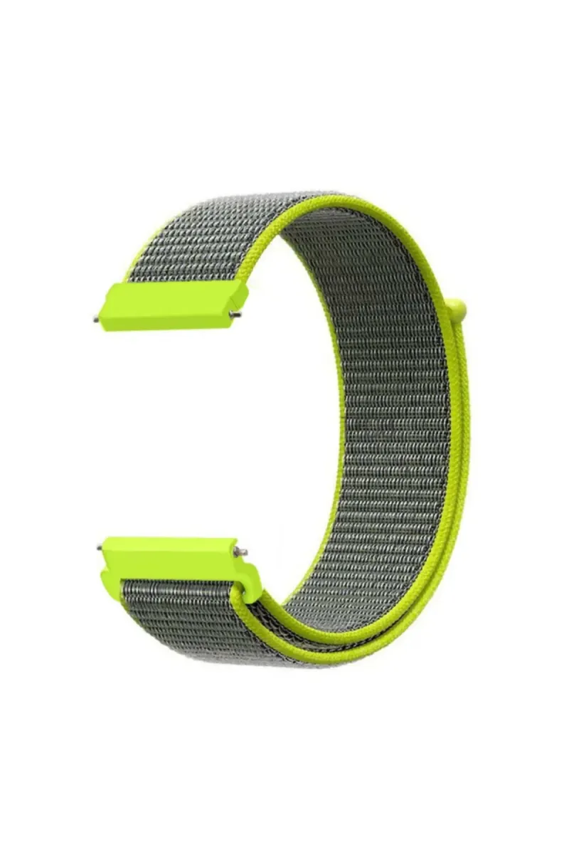 MarkaCase Fossil Watch Gen 6 Için Dokuma Kordon Neon Green görsel 1