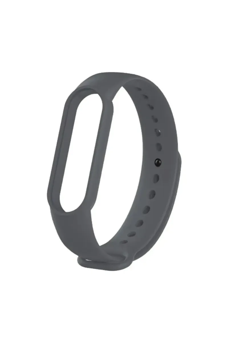 MarkaCase Amazfit Band 5-6 Için Silikon Kordon Füme görsel 1