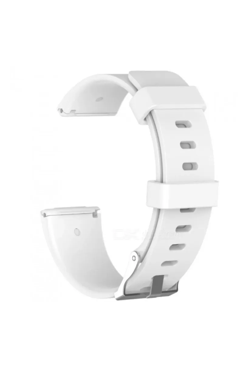 MarkaCase Fitbit Versa Fb504 - Versa 2 Fb507 - Versa Lite Fb415 Için Small Beden (S SIZE) Silikon Kordon Beyaz görsel 1