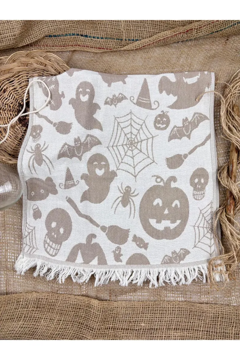 Buldan Concept Tea towel halloween peşkir - Bej 45*80 görsel 1
