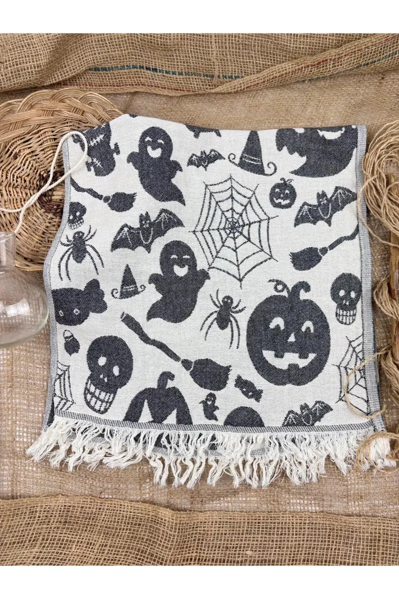 Buldan Concept Tea towel halloween peşkir - Siyah 45*80 görsel 2