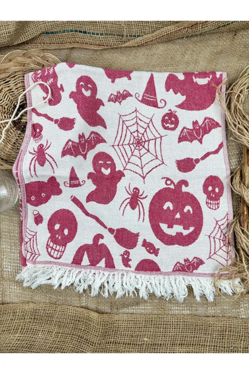 Buldan Concept Tea towel halloween peşkir - Kırmızı 45*80 görsel 2