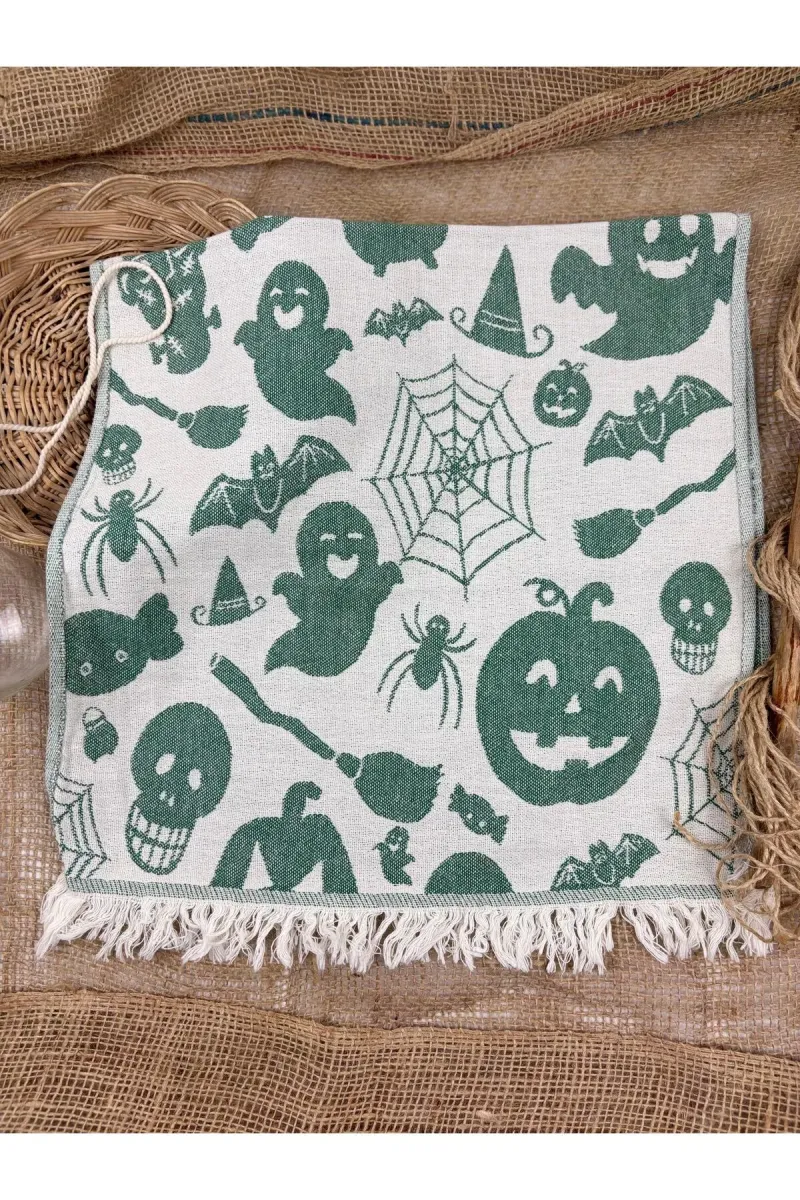 Buldan Concept Tea towel halloween peşkir - Yeşil 45*80 görsel 2