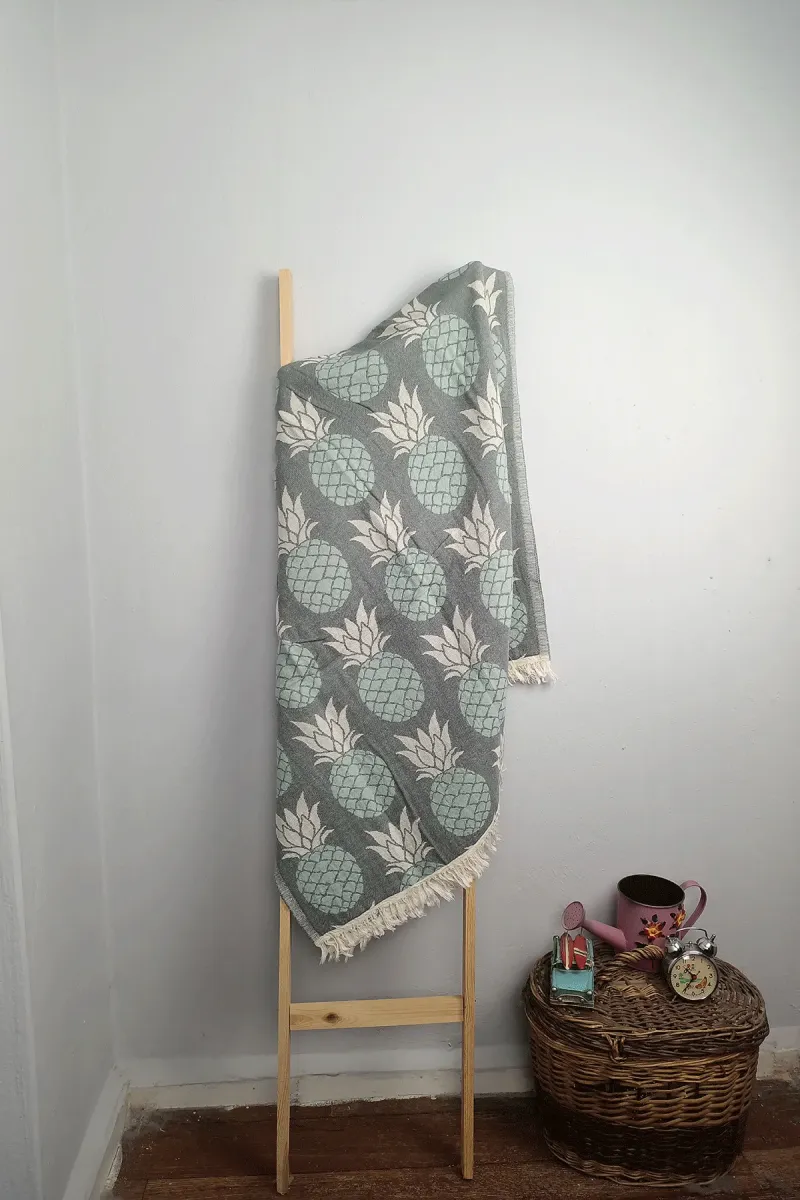 Buldan Concept Ananas Double Face Peştemal - Nil Yeşili görsel 1
