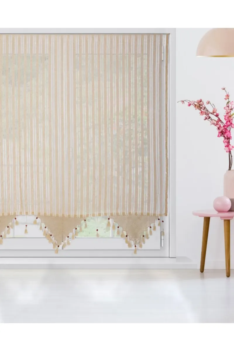 Buldan Concept Buldan Çizgili Tül Perde 300x220 Cm