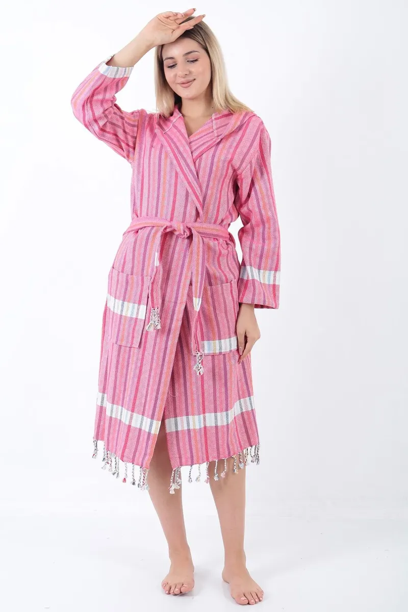 Buldan Concept Sunaz Peştemal Bornoz Pembe görsel 1