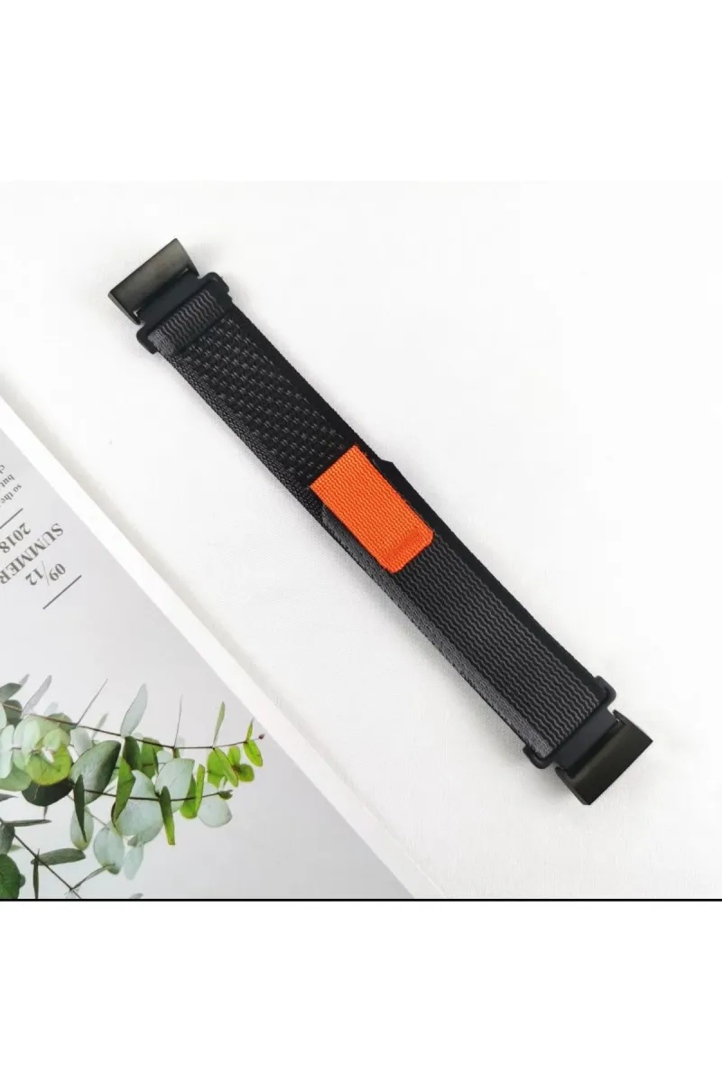 MarkaCase Fitbit Charge 3 Için Trail Kordon - Siyah/Gri görsel 1