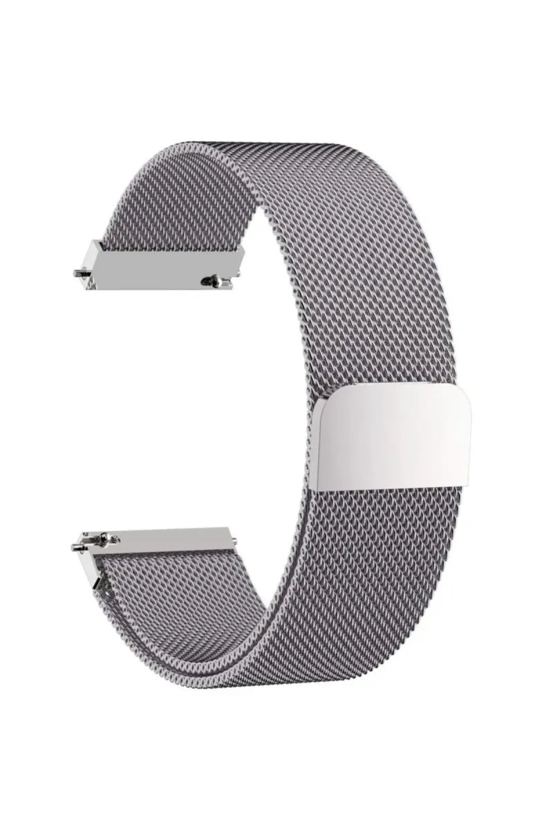 MarkaCase Fossil Watch Gen 6 Için Metal Milanese Kordon Gümüş görsel 1