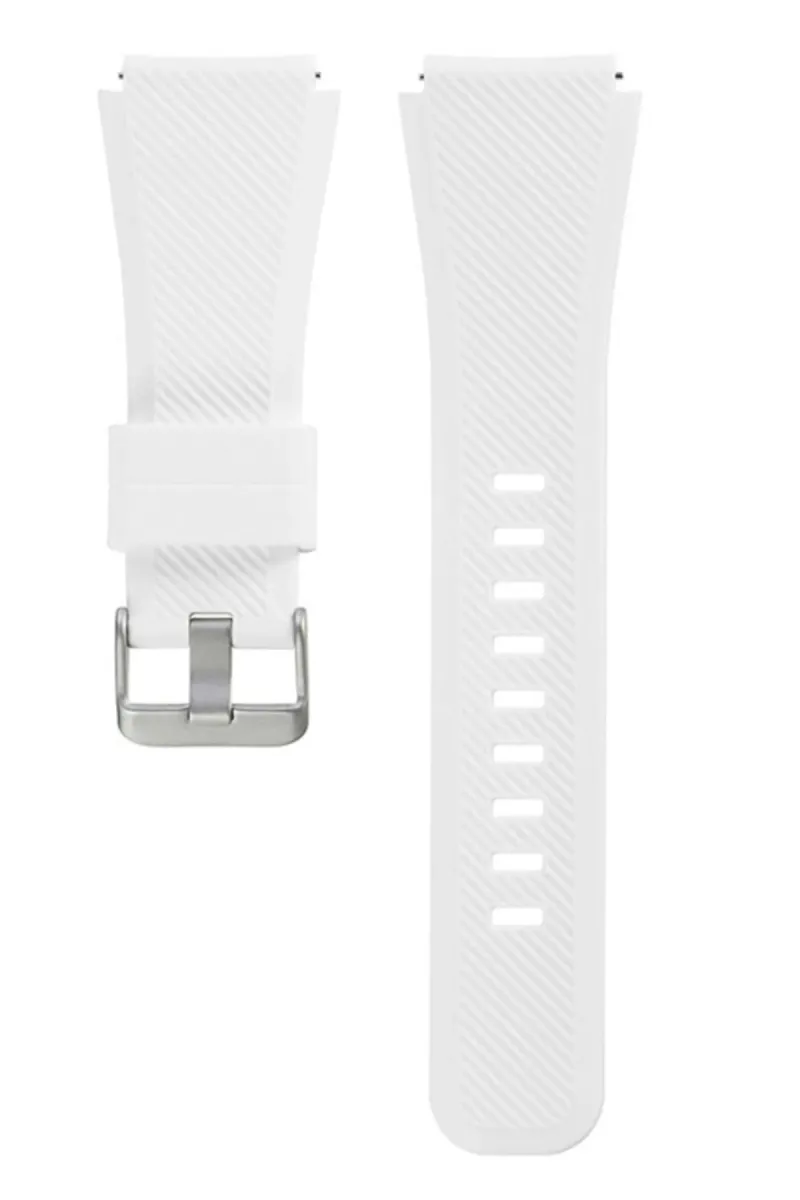 MarkaCase Fossil Watch Gen 6 İçin Uyumlu Silikon Kordon Beyaz