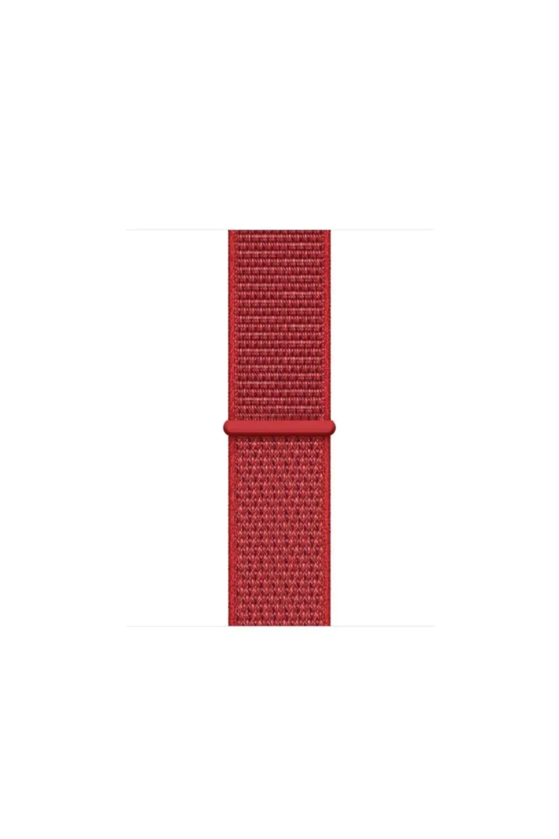 MarkaCase Fossil Watch Gen 6 Uyumlu Dokuma Kordon Kırmızı