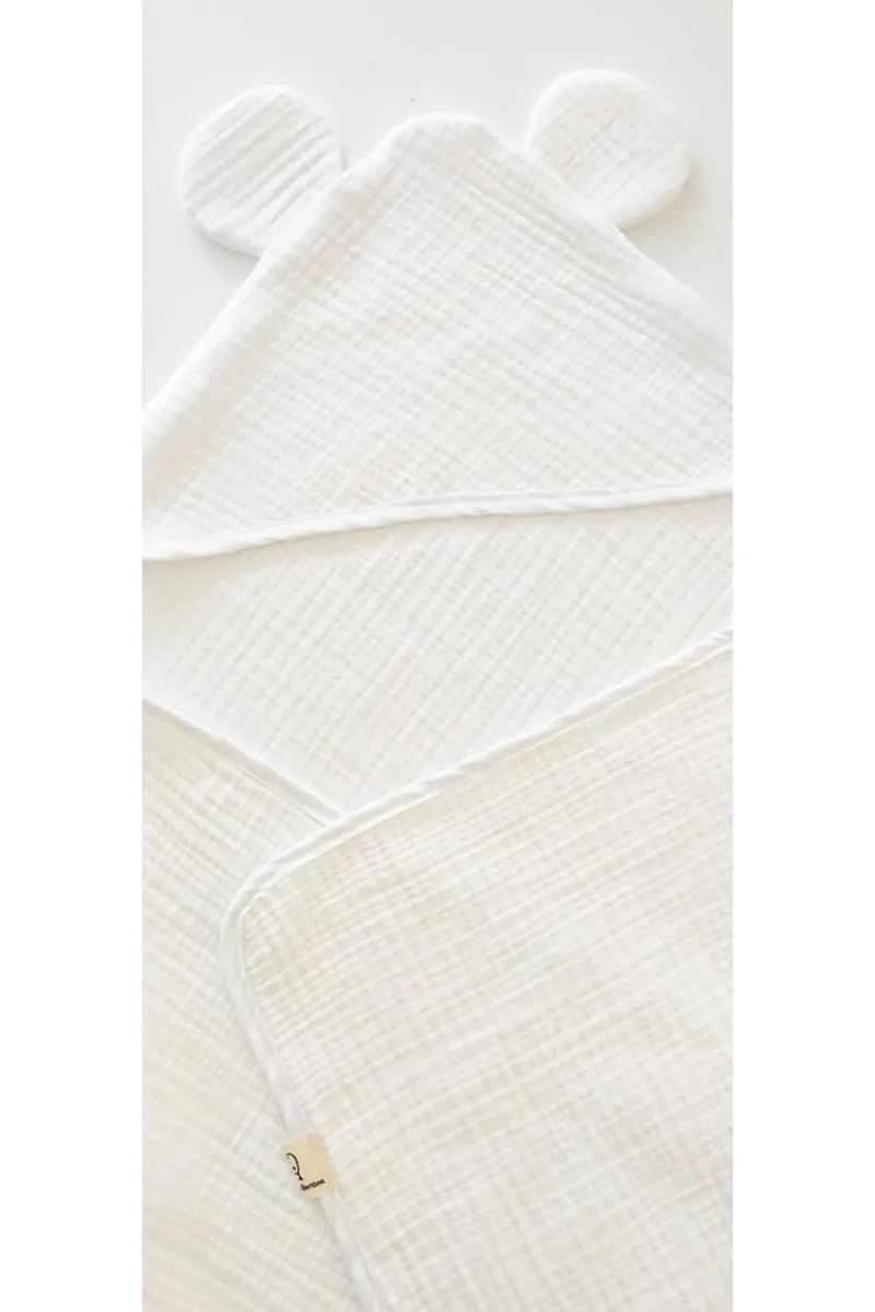 O&G Collection %100 Pamuklu , Organik 4 Katlı Multi Müslin Bebek / Çocuk , Bornoz / Havlu Banyo / Havuz / Deniz görsel 2