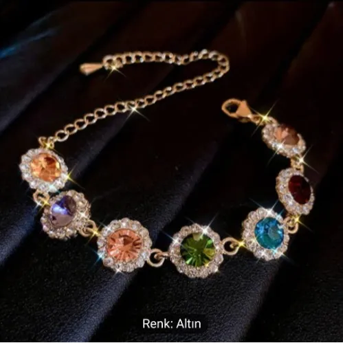 Elif Tedarik Gökkuşağı bileklik (Gold)