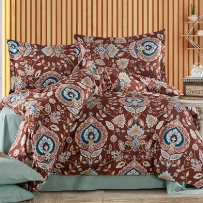 Elif Tedarik %100 Cotton Çift Kişilik Nevresim Takımı görsel 1