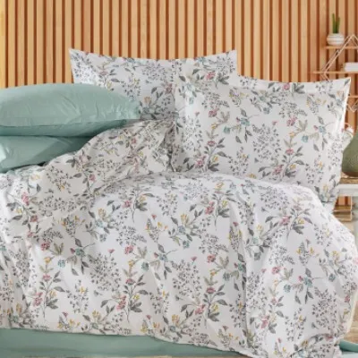 Elif Tedarik %100 Cotton Çift Kişilik Nevresim Takımı görsel 1