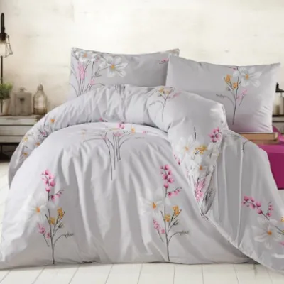 Elif Tedarik %100 Cotton Çift Kişilik Nevresim Takımı görsel 1