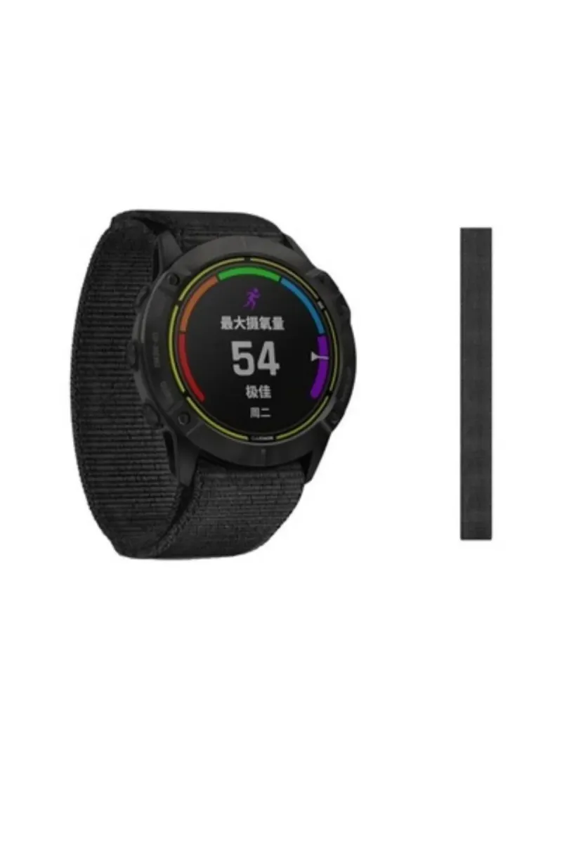 MarkaCase Garmin Fenix 6x-6x Pro-Plus Kumaş Kordon (26MM) görsel 4