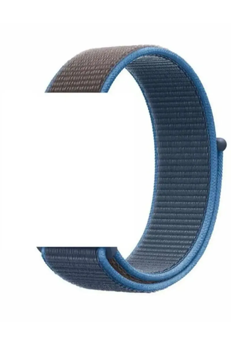 MarkaCase Fitbit Charge 5 İçin Dokuma Kordon - Mavi/Gri görsel 1