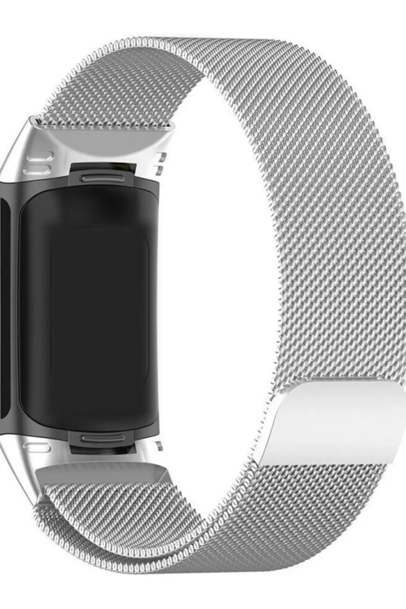 MarkaCase Fitbit Charge 6 Için Manyetik Metal Saat Kordonu - Gümüş görsel 2