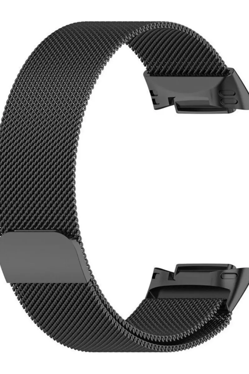 MarkaCase Fitbit Charge 6 Için Manyetik Metal Saat Kordonu - Siyah görsel 2