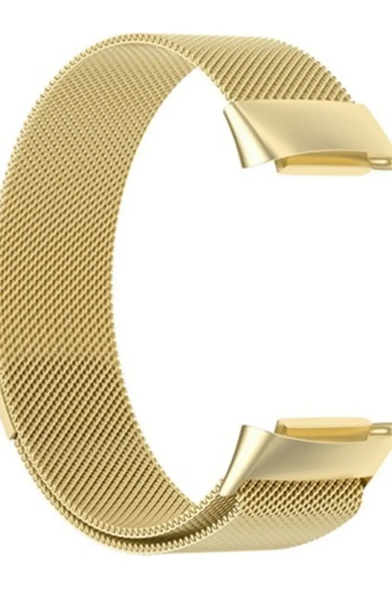 MarkaCase Fitbit Charge 6 Için Manyetik Metal Saat Kordonu - Gold görsel 2