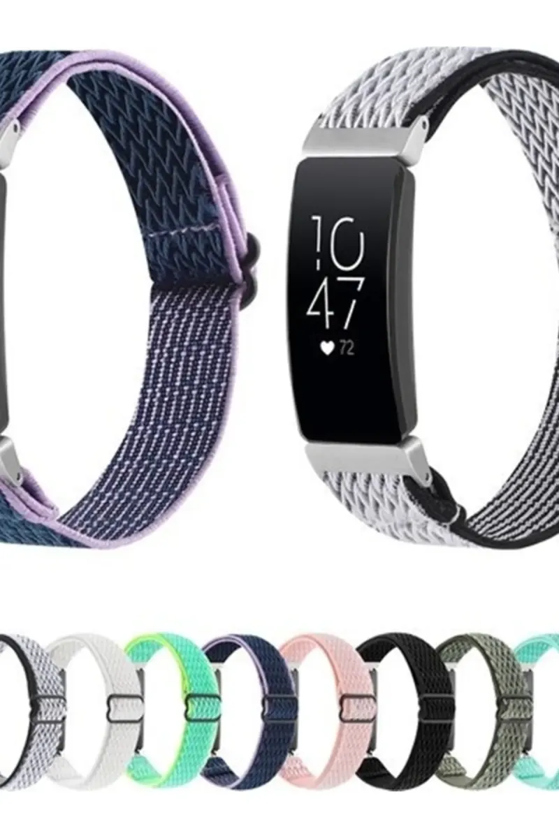 MarkaCase Fitbit Charge 5 Elastik  Örgü Watch Kordon - Nane Yeşili görsel 4