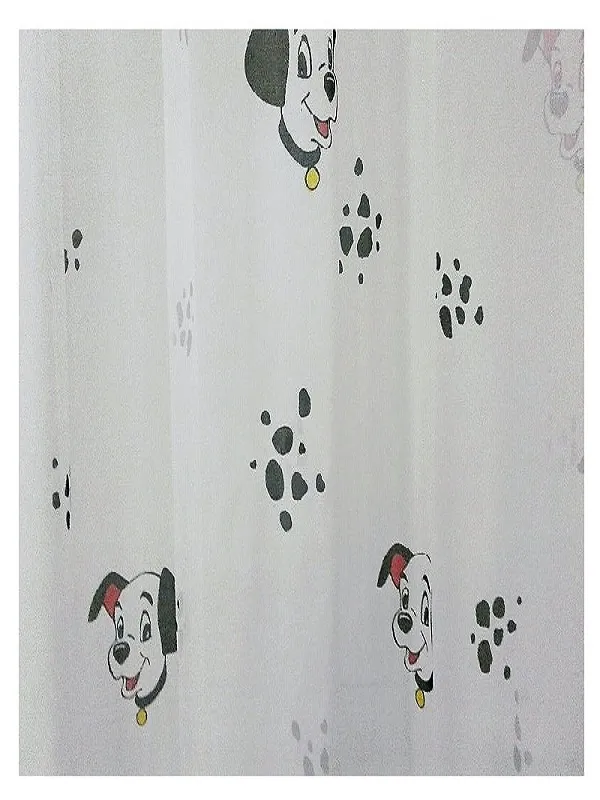 Brillant Tül Perde-Sevimli Köpekler-Çocuk Odaları İçin-EN: 185 cm: Boy: 203 cm-1/2 Pile görsel 4