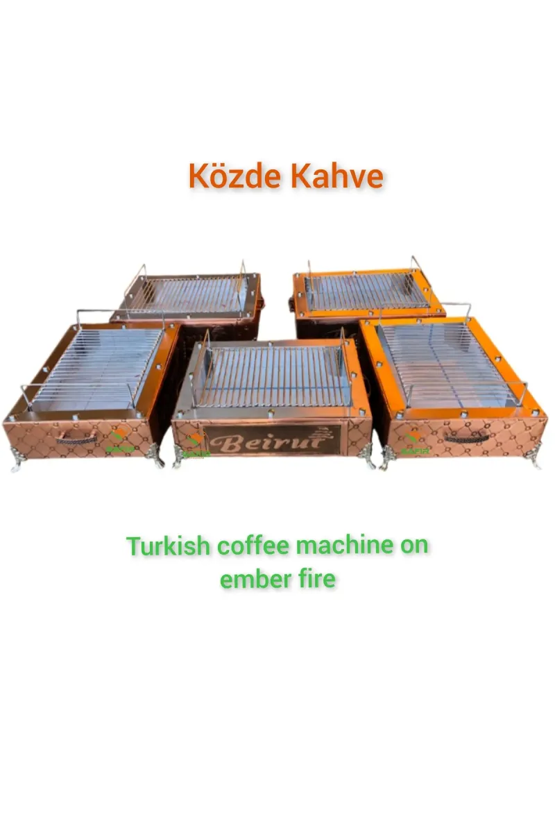 SAFİR ÇAY KAZANLARI Közde Kahve Mangalı Közde kahve makinesi Safir Közde Kahve ısıtıcısı görsel 1