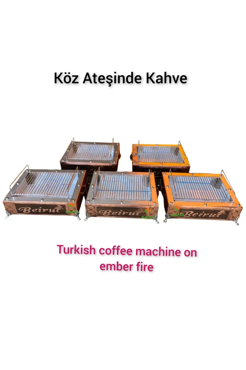 SAFİR ÇAY KAZANLARI Közde Kahve Mangalı Közde kahve makinesi Safir Közde Kahve ısıtıcısı görsel 2