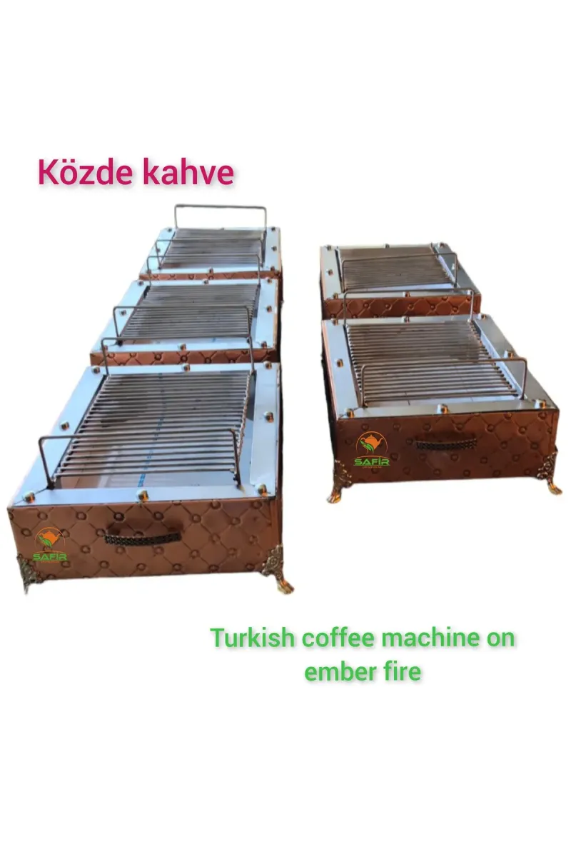 SAFİR ÇAY KAZANLARI Közde Kahve Mangalı Közde kahve makinesi Safir Közde Kahve ısıtıcısı görsel 3