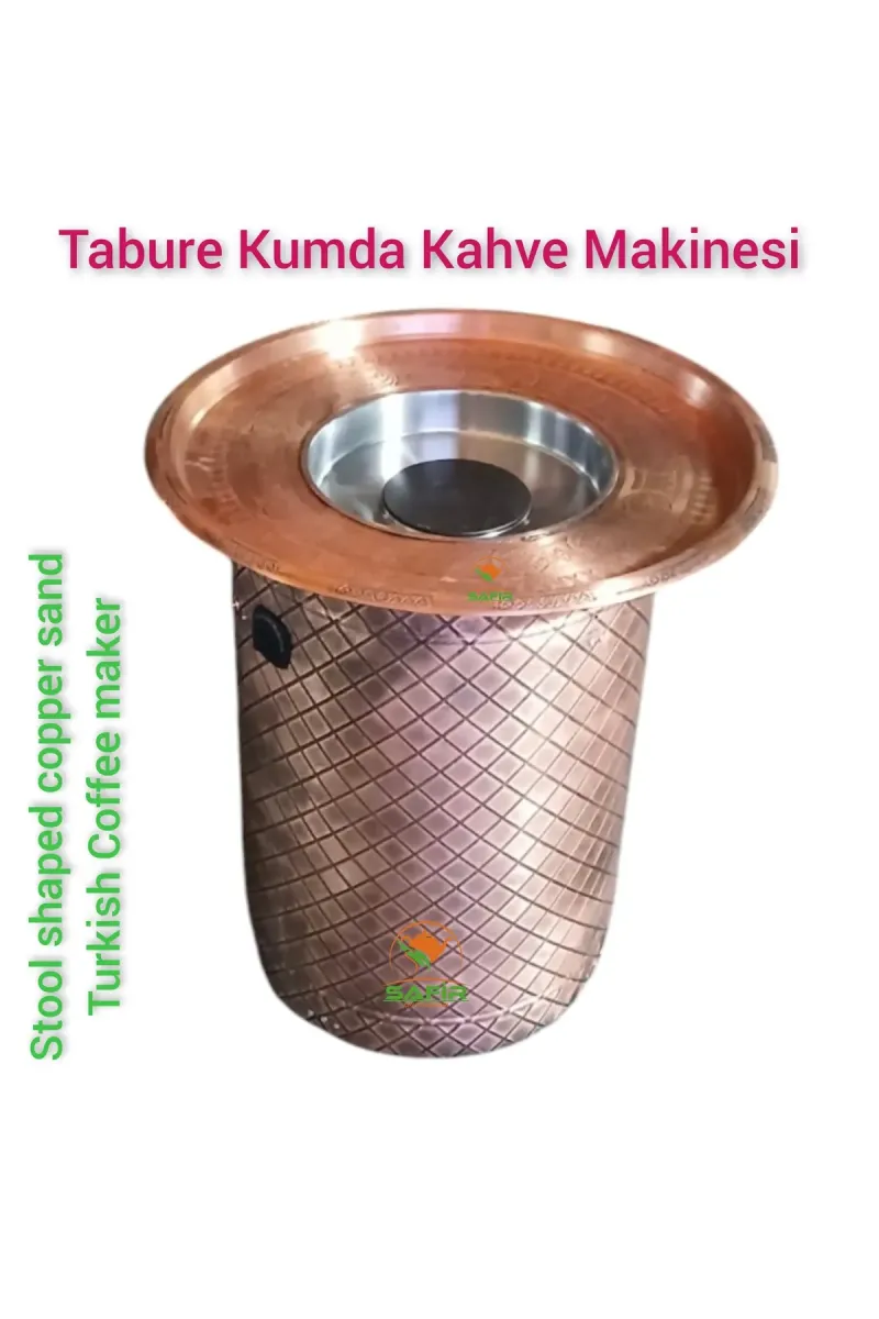 SAFİR ÇAY KAZANLARI Safir Tabure Kumda Kahve Makinesi Yüksek Boy Kumda Kahve Makinesi Safir Kumda Kahve Cihazı görsel 1