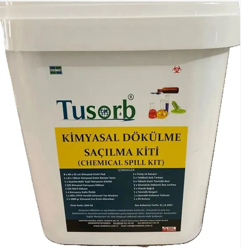 PAZAR10/ Kimyasal Dökülme Saçılma Kiti görsel 1