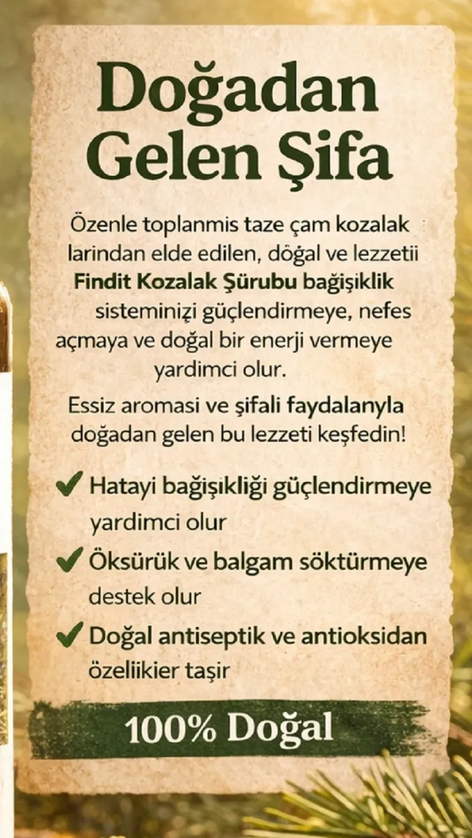 Yeni Kozalak Şurubu - Doğal Bitkisel Destek 250 ml görsel 3