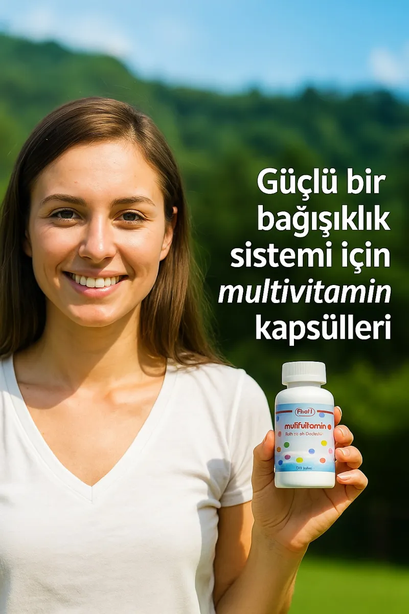 Multivitamin ve Mineral İçerikli Kapsül, 60 Adet, Günlük Destek Takviyesi görsel 3
