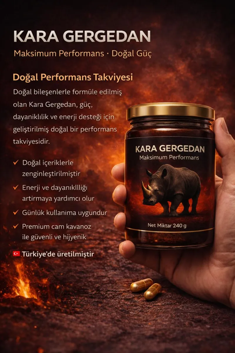 KARA GERGEDAN Performans Macun 2 x 240 gr + Efsane Güç görsel 3