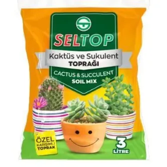 MY-NİL 3 Lt Kaktüs Ve Sukulent Toprağı, Çiçek Toprağı, Torf, Saksı Toprağı, Süs Bitkisi Toprağı. görsel 1