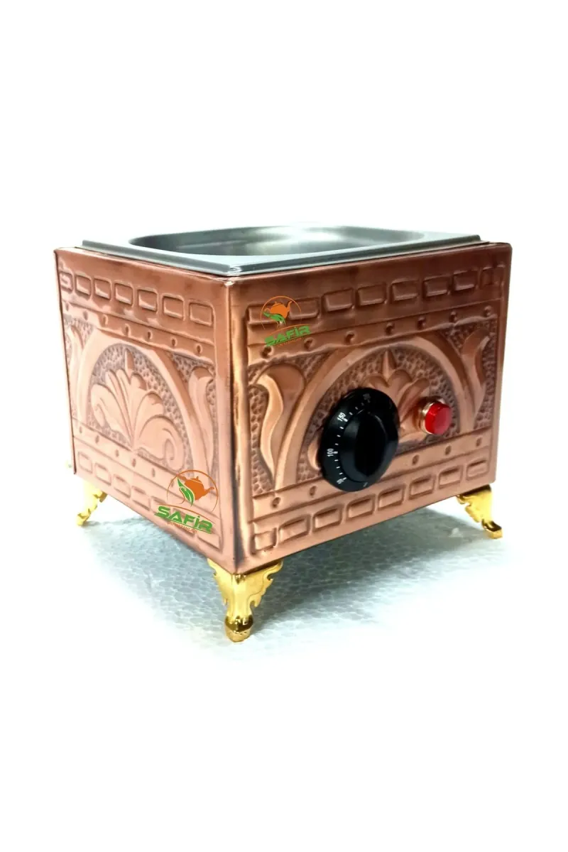 SAFİR ÇAY KAZANLARI Safir Bakır Kumda Kahve Makinesi Küçük Boy 19x18 Cm Bakır Kumda Kahve Bakır Renk Safir Çay Kazanları görsel 2
