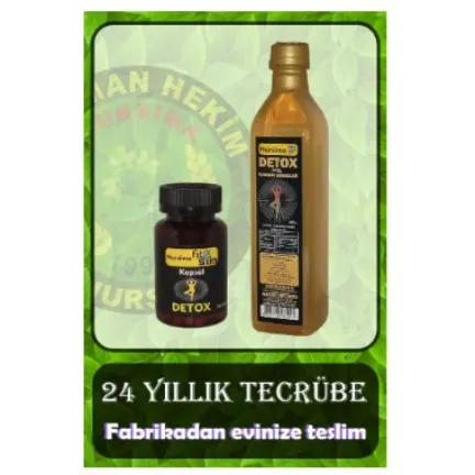 SARYA COSMETİC Fit X Nit Sirke + Fit X Slim 60 Kapsül Detox Seti görsel 1