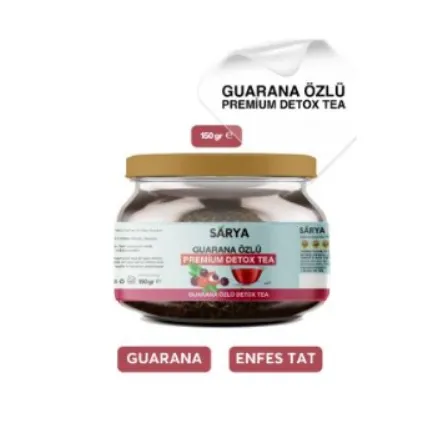 SARYA COSMETİC Guarana Özlü Premium Detox Tea 2 Aylık Kullanım 150 Gr Sarya Guarana Özlü çay görsel 1