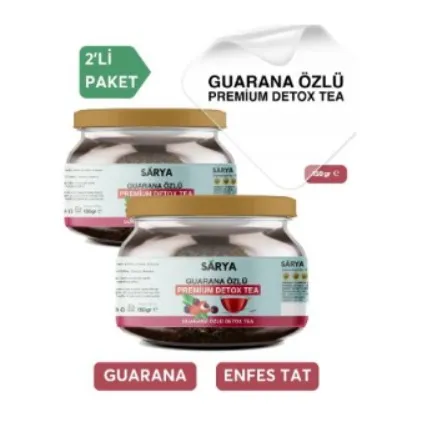 SARYA COSMETİC 2 Adet Guarana Özlü Premium Detox Tea 2 x 150 gr görsel 1