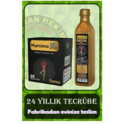 SARYA COSMETİC Fit X Nit Sirke + Fit X Plus Çayı Detox Seti görsel 1