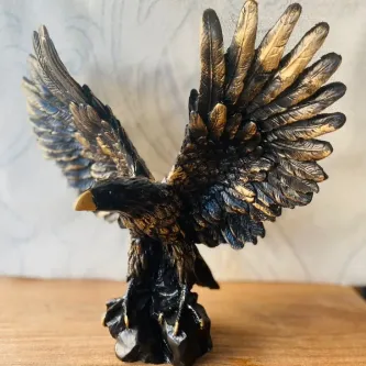 MYK HEDİYE VE SANAT ATÖLYESİ Kartal Heykeli Siyah görsel 1