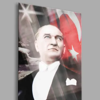 BALERA Atatürk 06 Cam Tablo-Atatürk Tablosu görsel 1