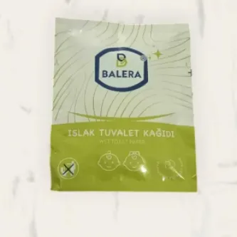 BALERA Islak Tuvalet Mendili 15 Adet Çocuklara Özel Hassasiyet **Tekli Özel Ambalaj** görsel 1