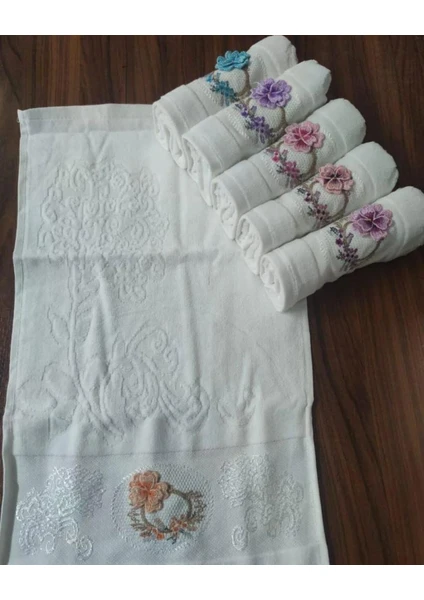 Exporanto Mutfak Havlusu Kadife Kutulu Desenli 30X50 cm 6 Adet Pamuk 2 görsel 2
