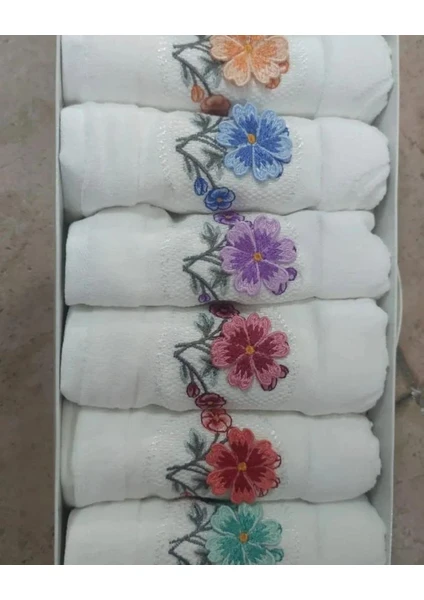 Exporanto Mutfak Havlusu Kadife Kutulu Desenli 30X50 cm 6 Adet Pamuk 2 görsel 3