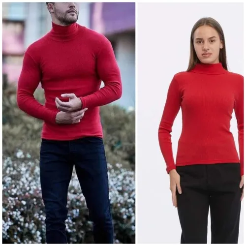 BUTİK AYVİTRİN Unisex Yarım Balıkçı Yaka Body görsel 1