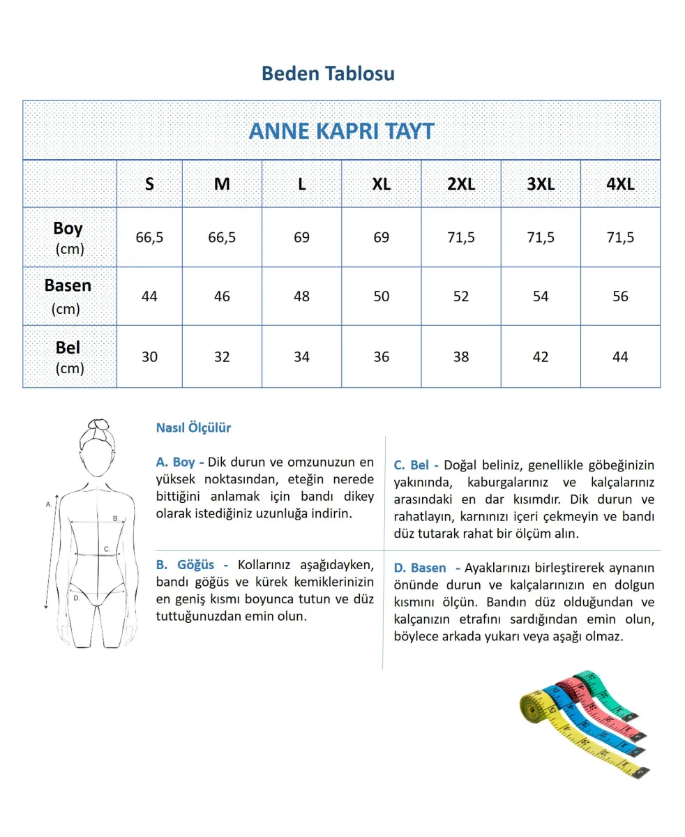 VİTRİN24 Bambu Anne Kaprı Tayt Kod-1002 görsel 9