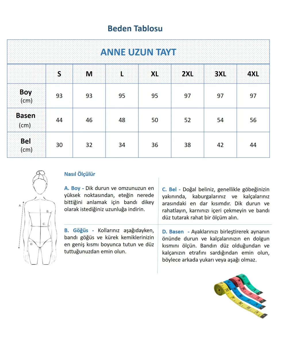 VİTRİN24 Bambu Anne Uzun Tayt Kod-1003 görsel 8