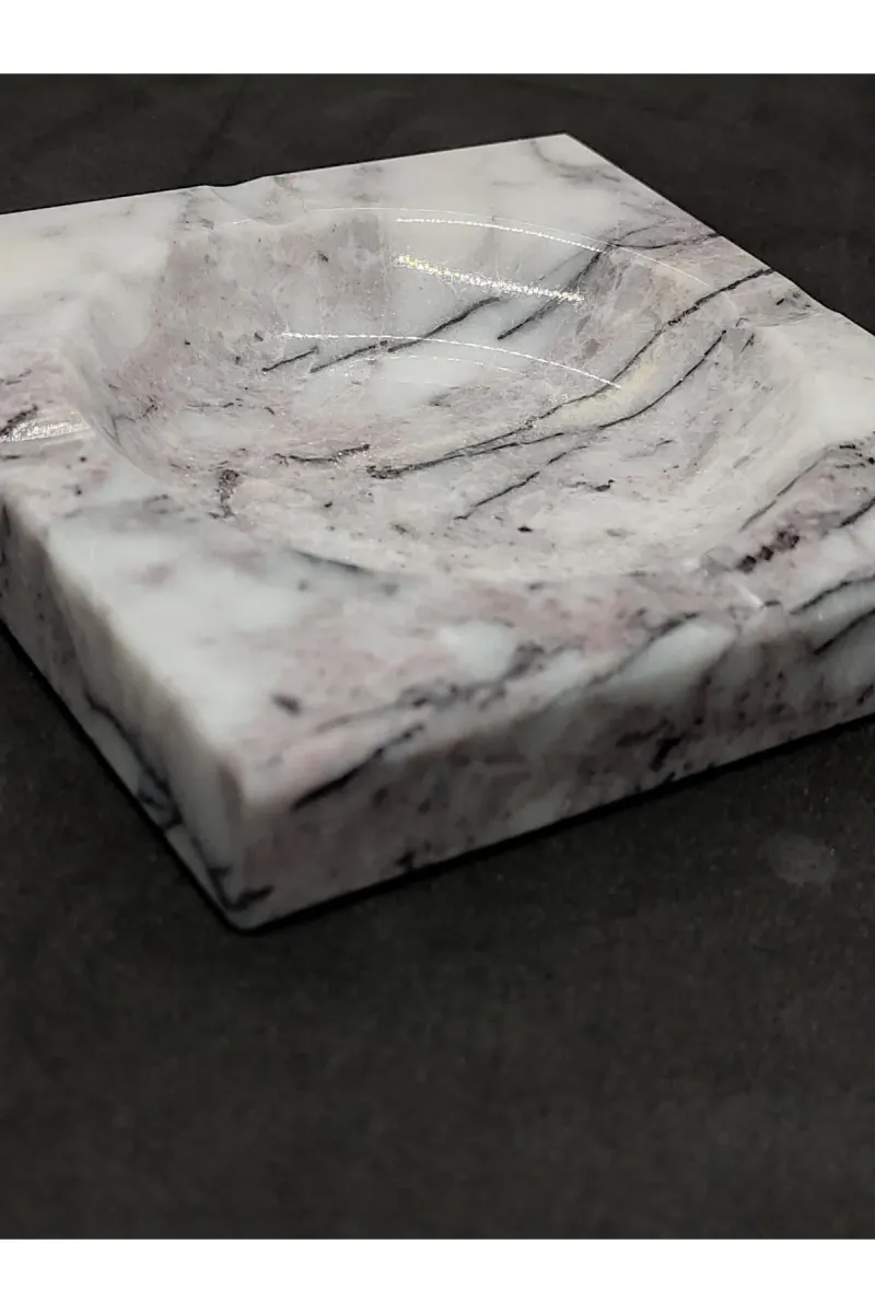 Pergamon Lilac (LEYLAK) Mermer Küllük Kül Tablası görsel 3